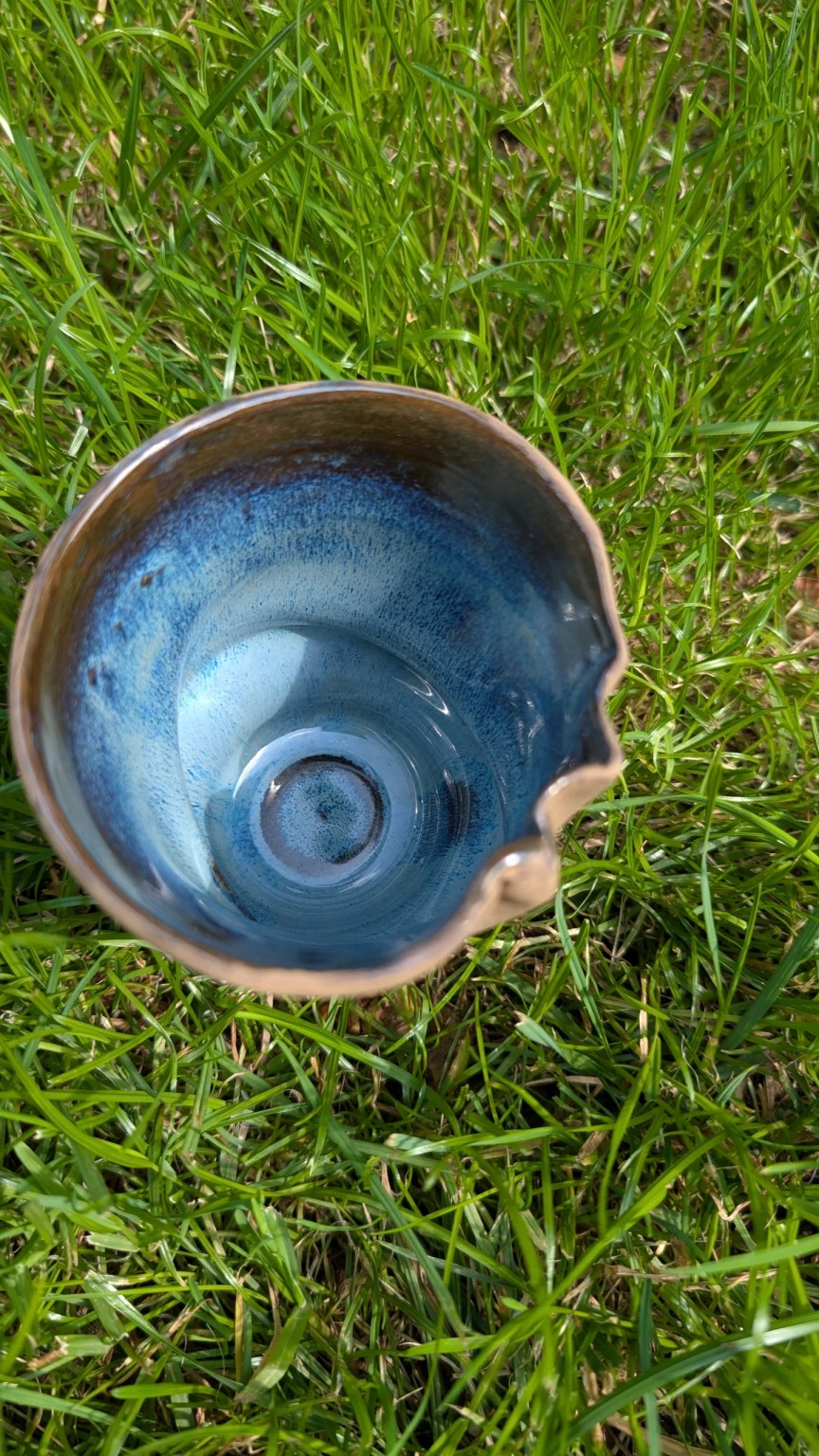 Nature Blue Cup – handgemachte Keramik